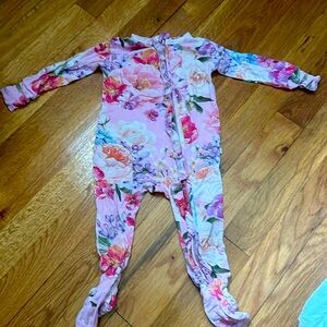 Posh peanut pink floral onesie